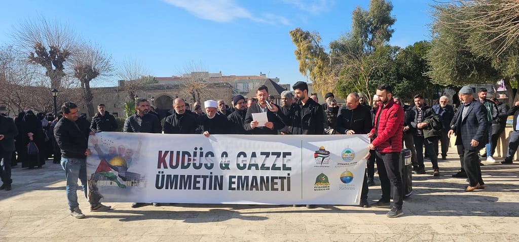 Nusaybin’de “Dünya Kudüs Haftası” kapsamında basın açıklaması düzenlendi